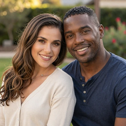 Marcus and Hannah, an Army couple who found love during military service through Valor Romance