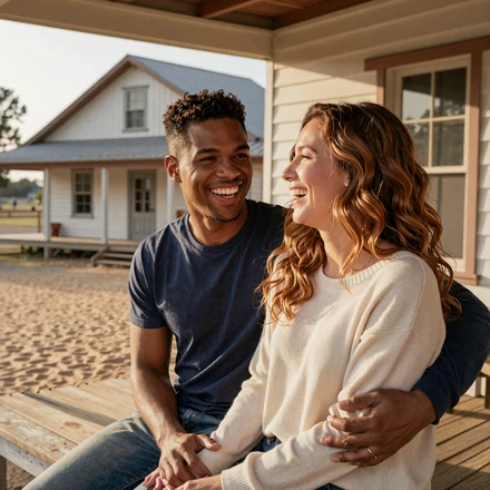 Marcus and Hannah, an Army couple who met on Valor Romance military dating site
