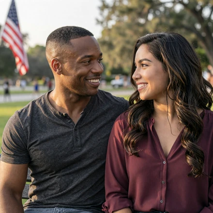 Marcus and Maya, a real Valor Romance military dating success story